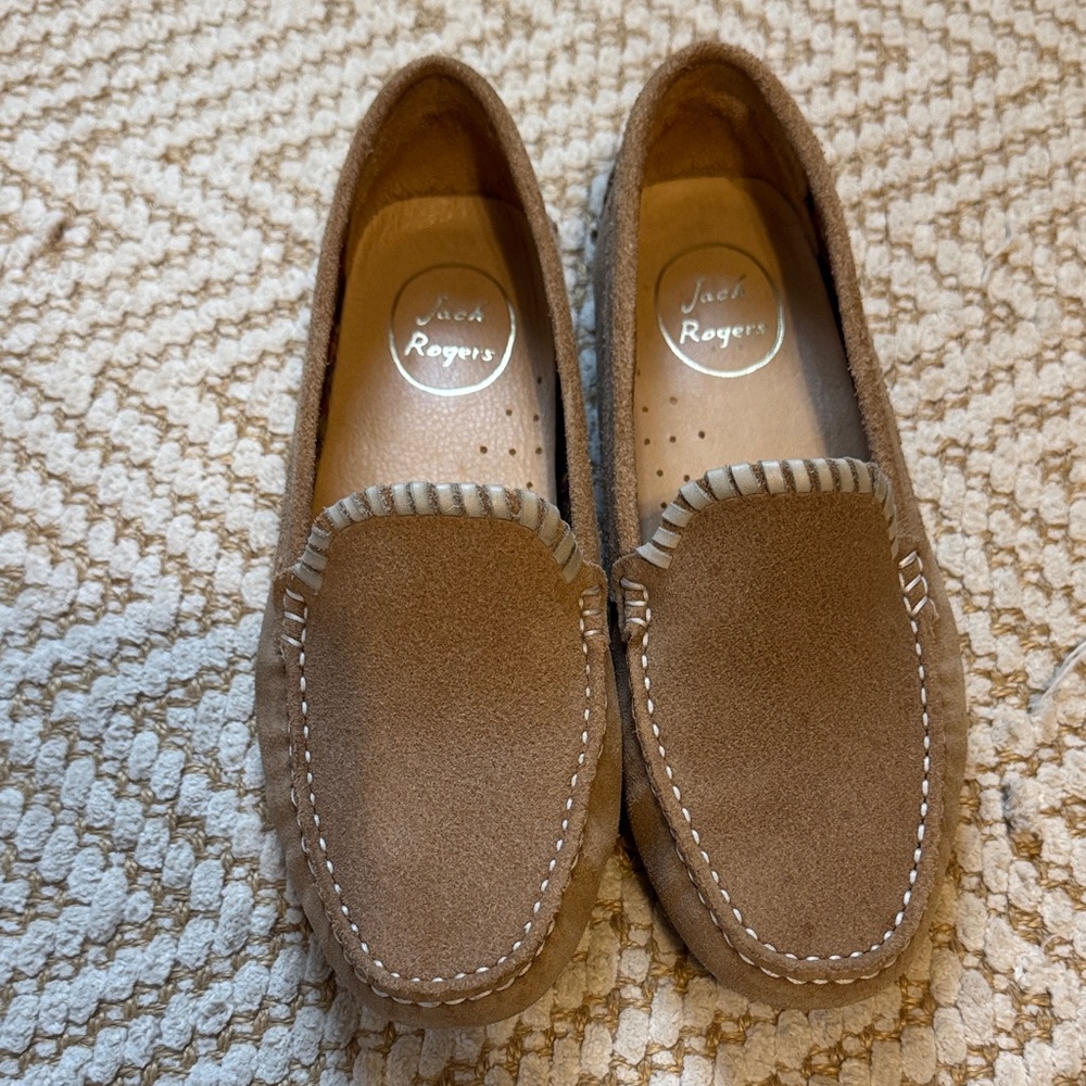Jack Rogers Tan/Brown Suede Loafers